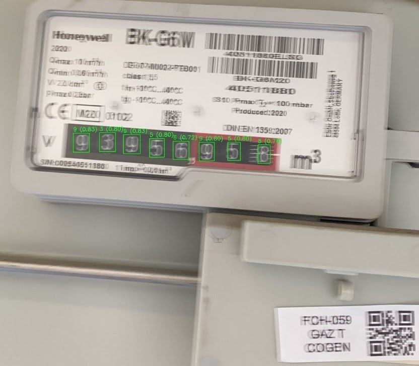 OCR detection: electricity meter