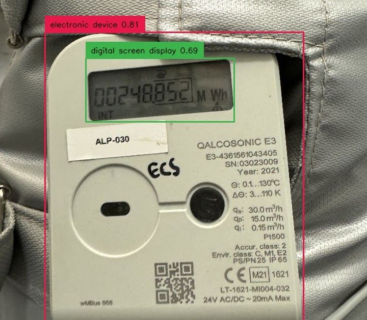 OCR detection: water meter